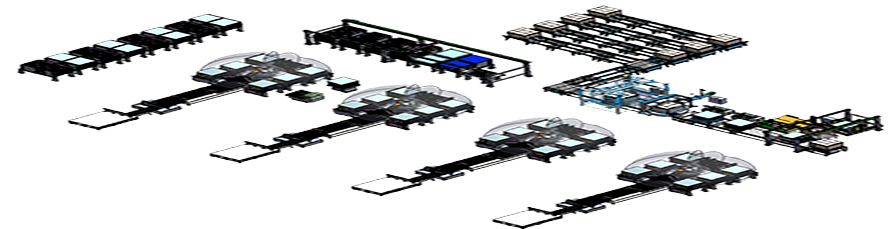 Square battery packer